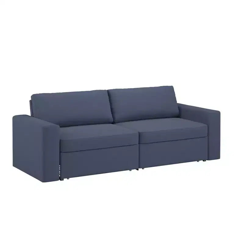 Castro Upholstered Loveseat with 2 Hidden Metal Wire Storage Drawers - iNSPIRE Q