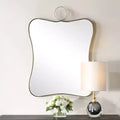Uttermost Talia 24 x 33 Antique Brass Vanity Mirror