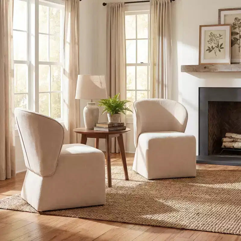 Christopher Knight Home Arthit Modern Metal Upholstered Dining Chairs with Curved Backrest (Set of 2)