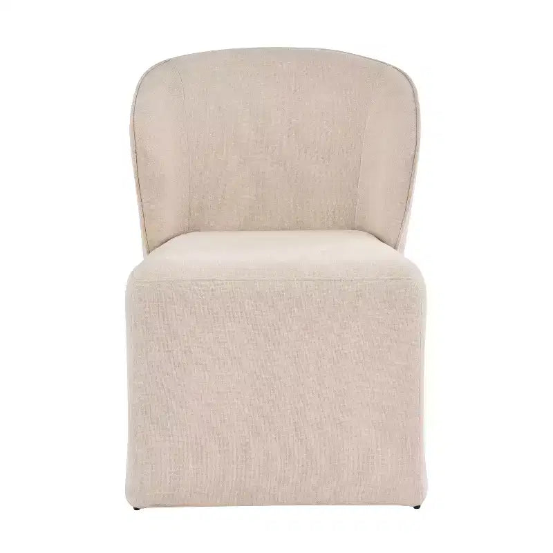 Christopher Knight Home Arthit Modern Metal Upholstered Dining Chairs with Curved Backrest (Set of 2)