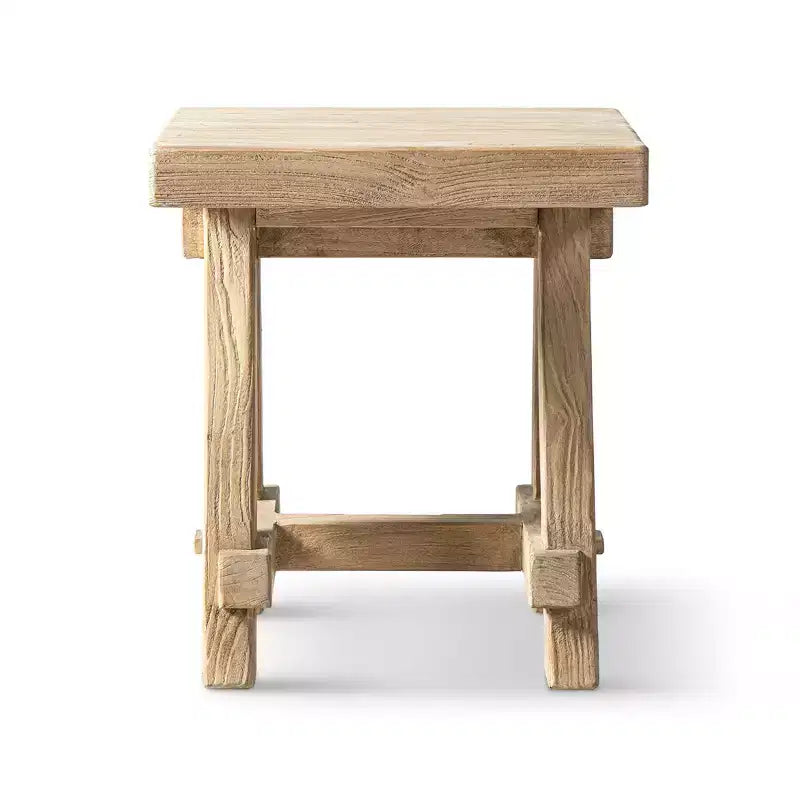 Jennifer Taylor Home Hawthorne 18 Square Reclaimed Elm Trestle Side Table