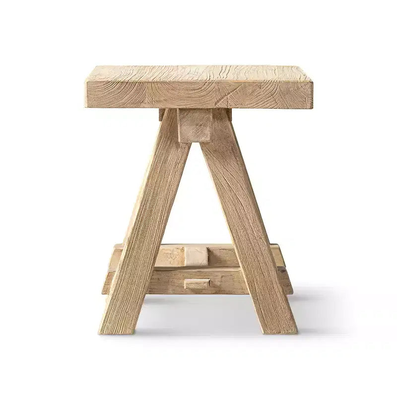 Jennifer Taylor Home Hawthorne 18 Square Reclaimed Elm Trestle Side Table