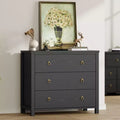 29 Tall Dresser with 3 Drawers & Storage Cabinet - Nightstands,Versatile Clothes Organizer for Bedroom, Closet, Living Room & Hallway