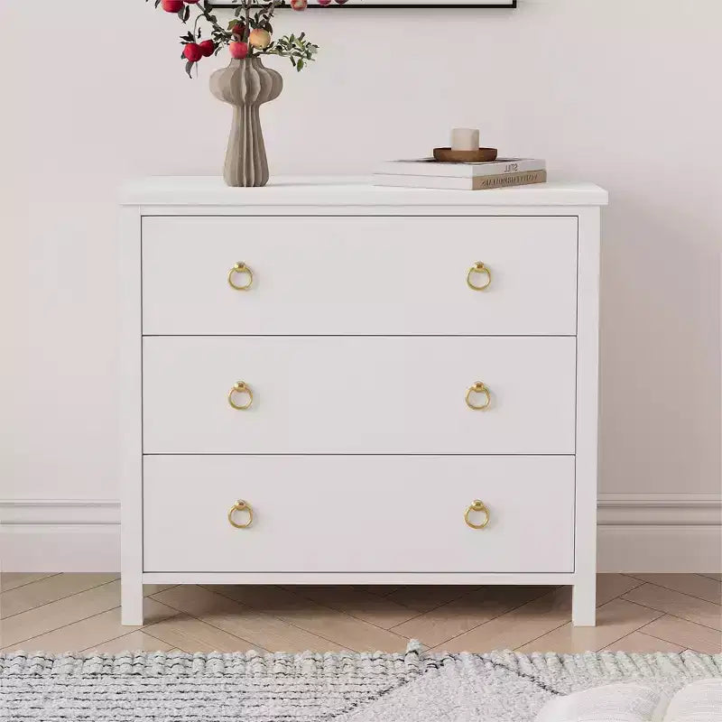 29 Tall Dresser with 3 Drawers & Storage Cabinet - Nightstands,Versatile Clothes Organizer for Bedroom, Closet, Living Room & Hallway