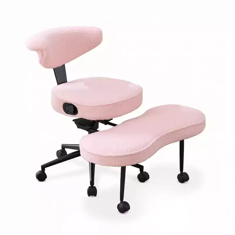 Ergonomic Kneeling Chair with Wheels, Cross Legged Office Chair, 360 Swivel, Adjustable Height Kneeling Desk Chairs, for Home, Living Room