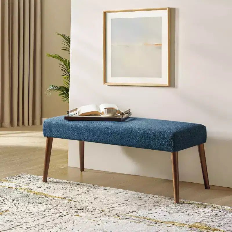 Adam Dining Bench with Solid Wood Legs and Foot Pads|ART OF LIVING DESIGNS