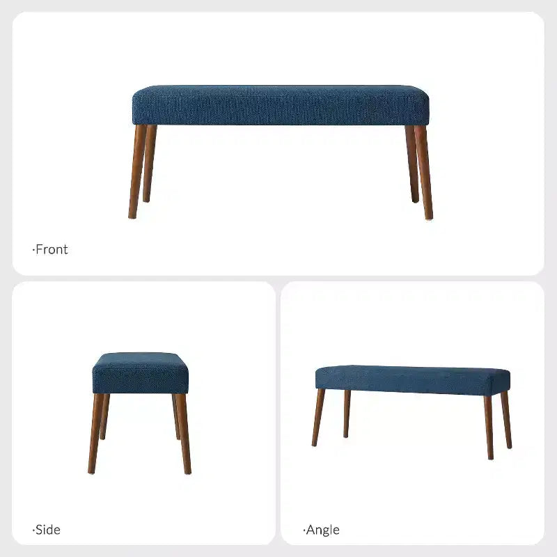 Adam Dining Bench with Solid Wood Legs and Foot Pads|ART OF LIVING DESIGNS