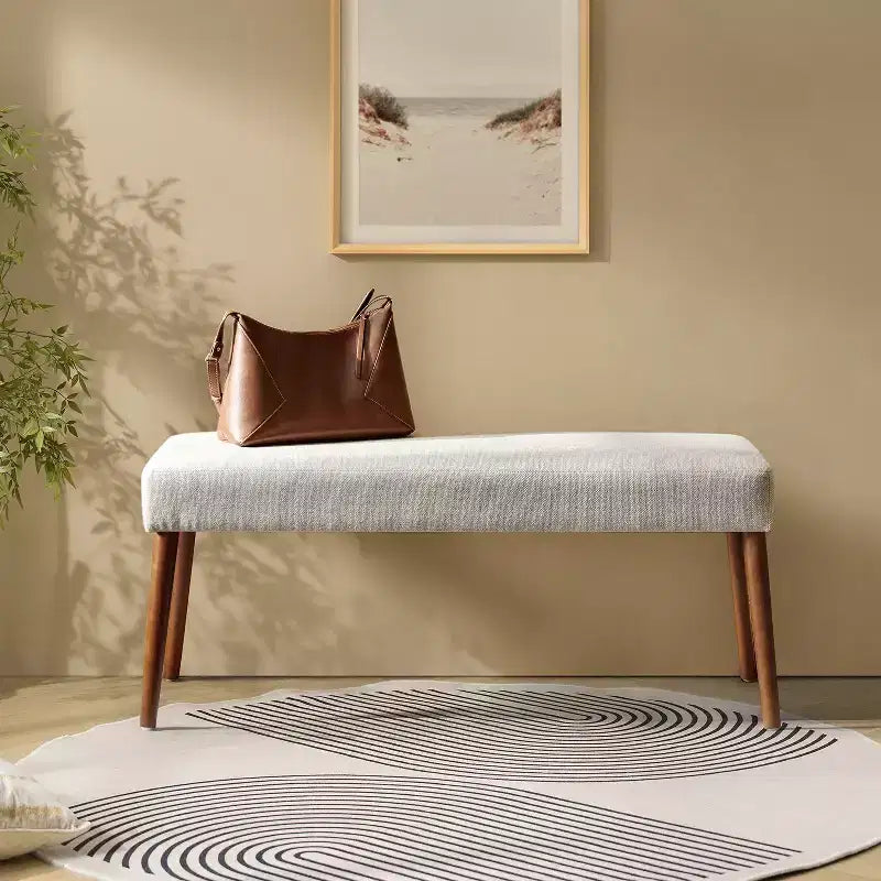 Adam Dining Bench with Solid Wood Legs and Foot Pads|ART OF LIVING DESIGNS
