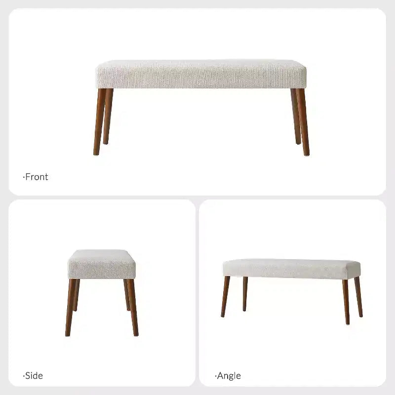 Adam Dining Bench with Solid Wood Legs and Foot Pads|ART OF LIVING DESIGNS