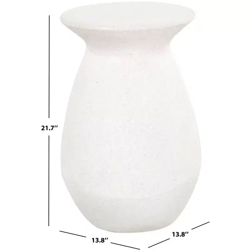 Dynah Concrete Accent Table - Indoor/Outdoor - SFV2605 - Ivory - Safavieh Couture