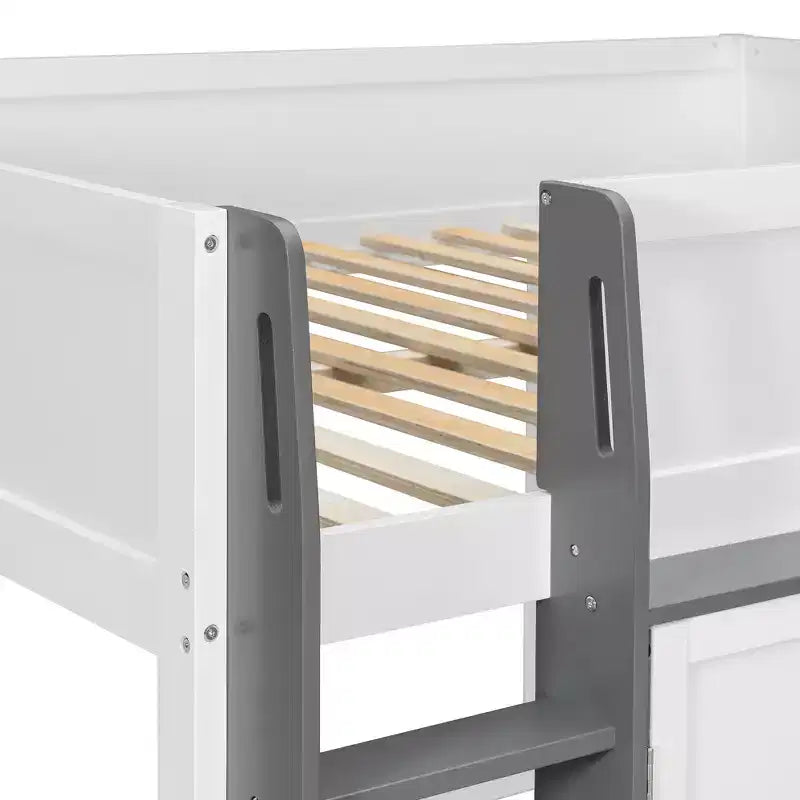 GDFStudio Nguyen Loft House Bed with Playhouse & Storage, Full Size