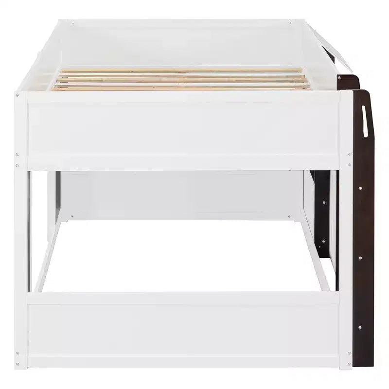 GDFStudio Nguyen Loft House Bed with Playhouse & Storage, Full Size