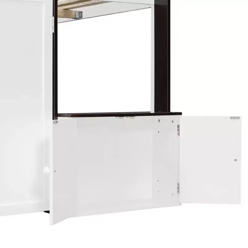 GDFStudio Nguyen Loft House Bed with Playhouse & Storage, Full Size