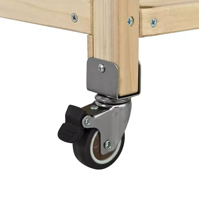 GDFStudio Mavis Foldable Outdoor Kitchen Island with Lockable Wheels