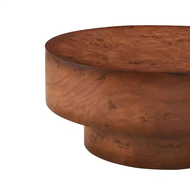 Christopher Knight Home Caelum Modern Round Coffee Table with Thick Top