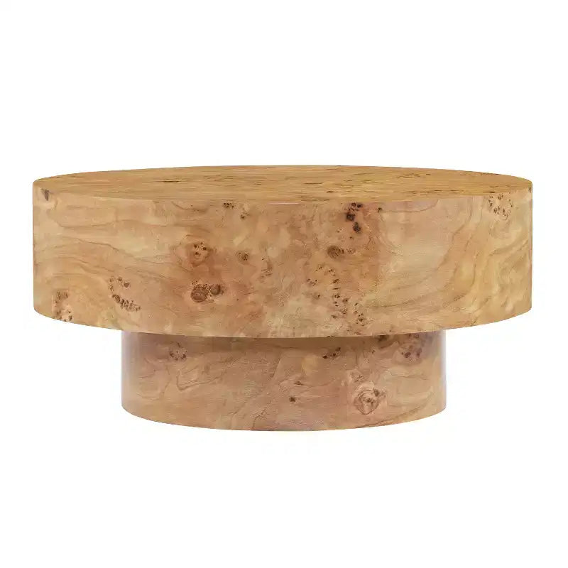 Christopher Knight Home Caelum Modern Round Coffee Table with Thick Top