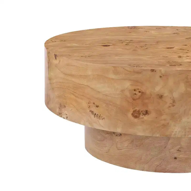 Christopher Knight Home Caelum Modern Round Coffee Table with Thick Top