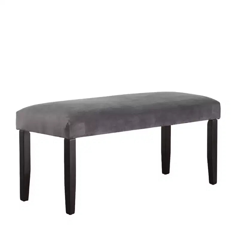 Napoli Velvet Dining Bench Gray - Steve Silver Co.