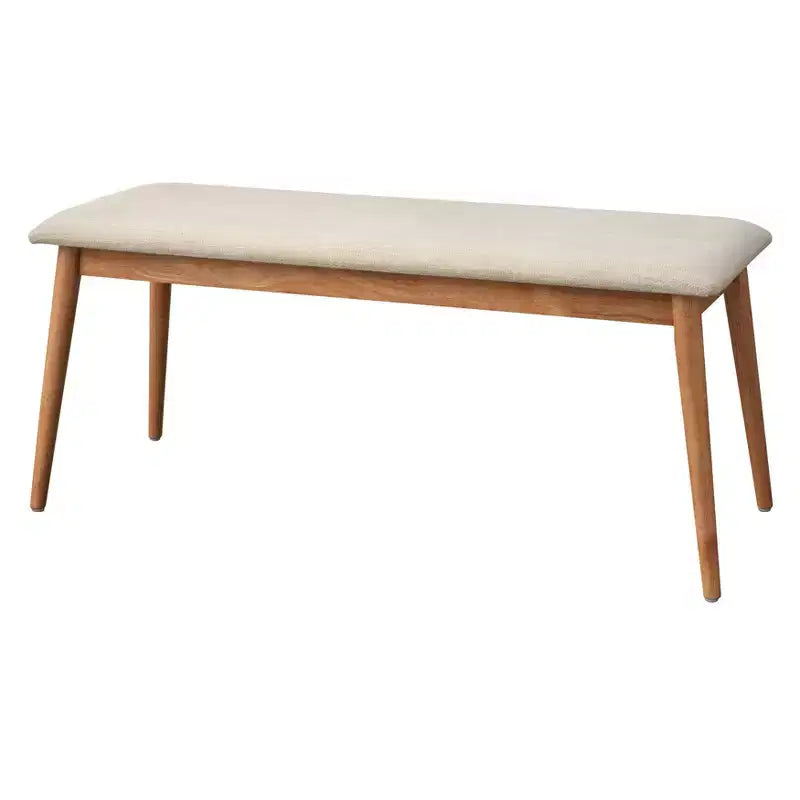 Buylateral Newington Mid Century Modern Bench Light Oak Beige