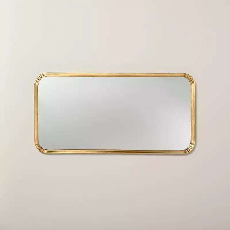 20"x40" Decorative Molding Rectangular Wall Mirror Antique Brass - Hearth & Hand™ with Magnolia