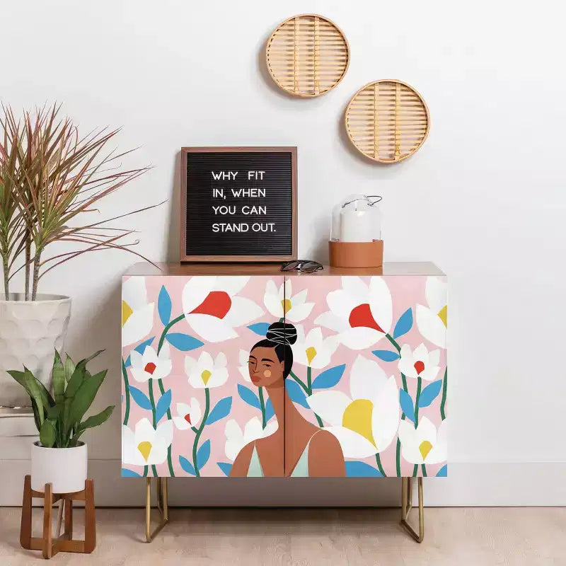 Maritza Lisa Boho Top Knot Credenza - Deny Designs