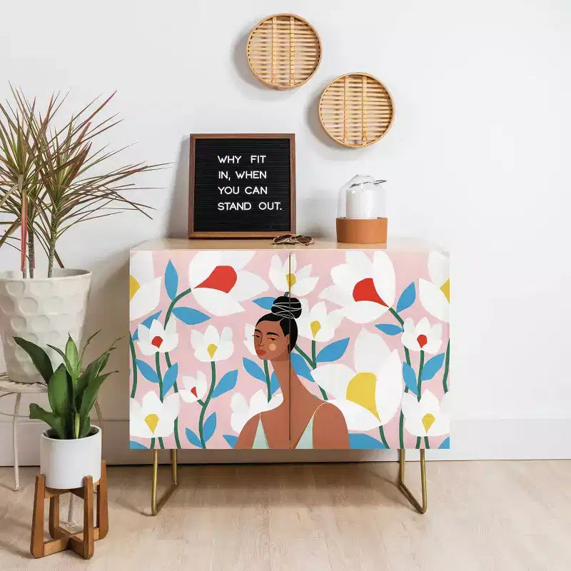 Maritza Lisa Boho Top Knot Credenza - Deny Designs