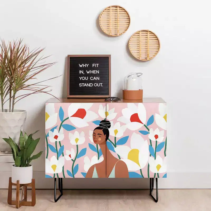 Maritza Lisa Boho Top Knot Credenza - Deny Designs